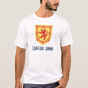 Royal Arms of Scotland Tartan Army T - Shirt