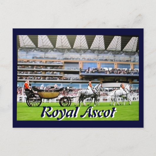 Royal Ascot Diamond Jubilee Postkarte (Vorderseite)