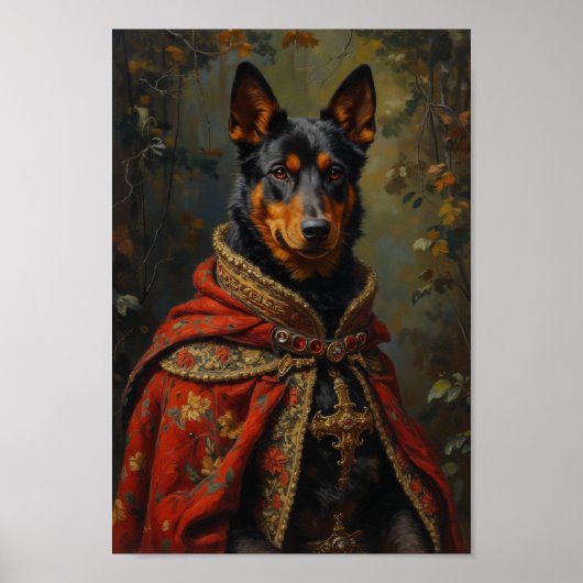 Royal Australian Kelpie Portrait Poster (Vorne)