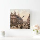 Royal Avenue, Belfast, N. Irland c1900 Quadratische Wanduhr (Zuhause)