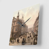 Royal Avenue, Belfast, N. Irland c1900 Quadratische Wanduhr (Winkel)