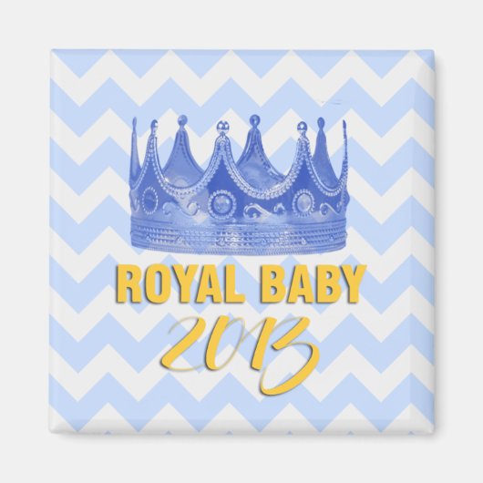 Royal Baby 2013 kronen-Zickzack-Magnet Magnet (Vorne)