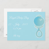 Royal Baby Boy Postcard Postkarte (Vorne/Hinten)