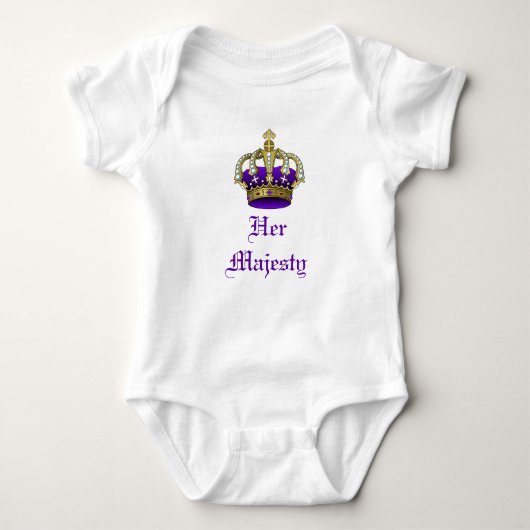 Royal Baby Crown Prince oder Princess Strampler (Vorderseite)