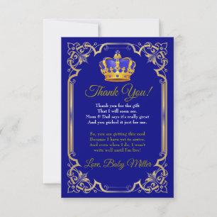 Royal Baby Dusche Dankeschön Card Dankeskarte