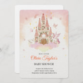 Royal Baby Dusche im Traumhaus Einladung (Vorne/Hinten)