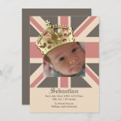 Royal Baby New Baby mit Crown Ankündigung (Vorne/Hinten)