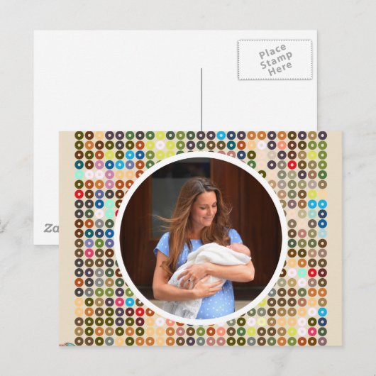 Royal Baby Postkarte (Vorne/Hinten)