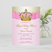Royal Baby Shower Einladung (Stehend Vorderseite)