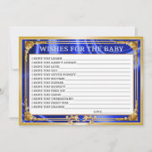 Royal Baby Shower wünscht sich eine Babykarte Dankeskarte (Vorderseite)