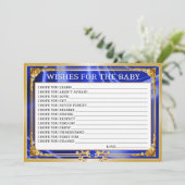 Royal Baby Shower wünscht sich eine Babykarte Dankeskarte (Stehend Vorderseite)