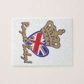 Royal Baby UK Heart Flag Puzzle (Horizontal)