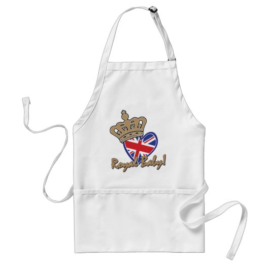 Royal Baby UK Heart Flag Schürze (Vorne)