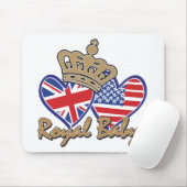 ROYAL-BABY-USA-UK-With Crown Mousepad (Mit Mouse)
