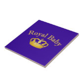 Royal Baby with Golden Crown Fliese (Seite)