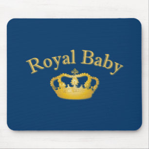 Royal Baby with Golden Crown Mousepad