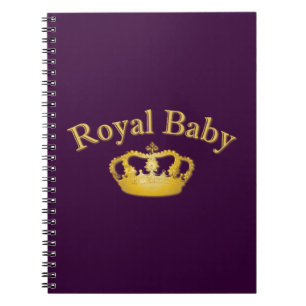 Royal Baby with Golden Crown Notizblock