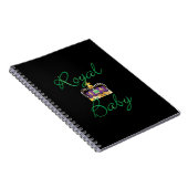 Royal Baby with Purple and Gold Crown Notizblock (Rechte Seite)