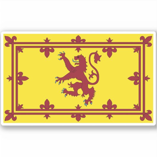Royal Banner of Scotland Aufkleber (Vorderseite)