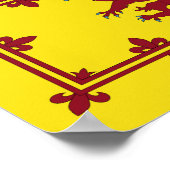 Royal Banner of Scotland Poster (Ecke)
