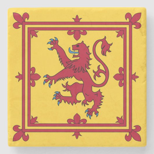 Royal Banner - Schottland Steinuntersetzer (Vorderseite)