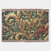 Royal Baroque Floral Pattern Decke (Vorderseite)