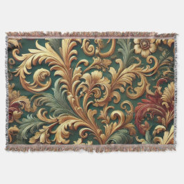 Royal Baroque Floral Pattern Decke