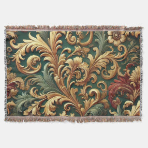 Royal Baroque Floral Pattern Decke