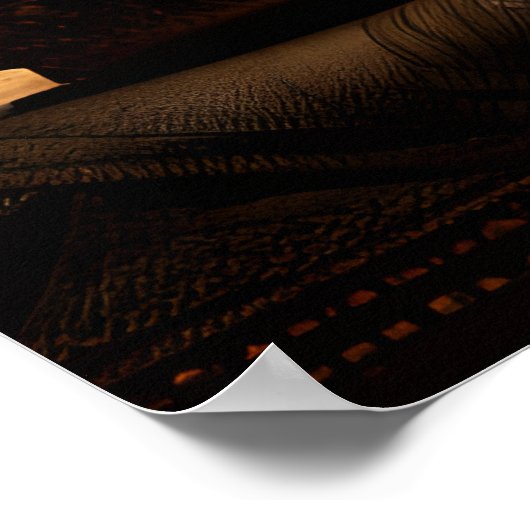 Royal Basenji in der ägyptischen Pyramide Poster (Ecke)