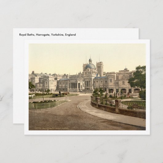 Royal Baths, Harrogate, Yorkshire, England Postkarte (Vorne/Hinten)
