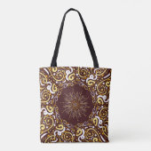 Royal Batik Floral Artistic Maroon Tasche (Rückseite)