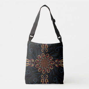 Royal Batik Floral Brown Black Bags Tragetaschen Mit Langen Trägern