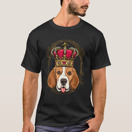 Royal Beagle King Queen Princess Beagle Mom Dad Do T-Shirt (Vorderseite)