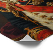 Royal Beagle Portrait Poster (Ecke)