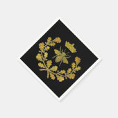 Royal Bee Wappen & Your Color Serviette (Ecke)