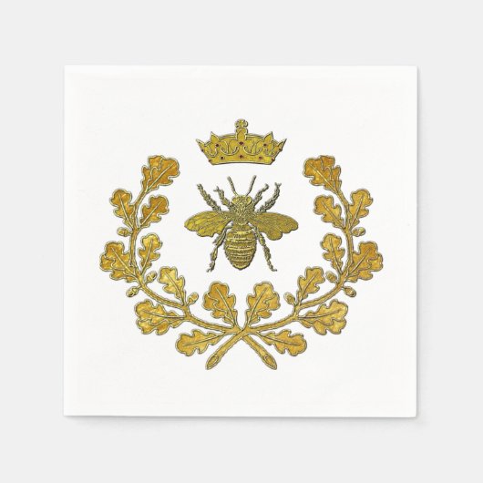 Royal Bee Wappen & Your Color Serviette (Vorderseite)