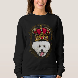 Royal Bichon Frise King Queen Princess Doggo Puppy Sweatshirt