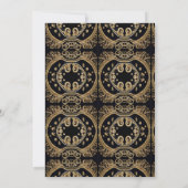 Royal Birthday Party Crown Verzierte Einladung (Rückseite)