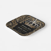 Royal Birthday Party Crown Verzierte Einladung Pappteller (Gewinkelt)