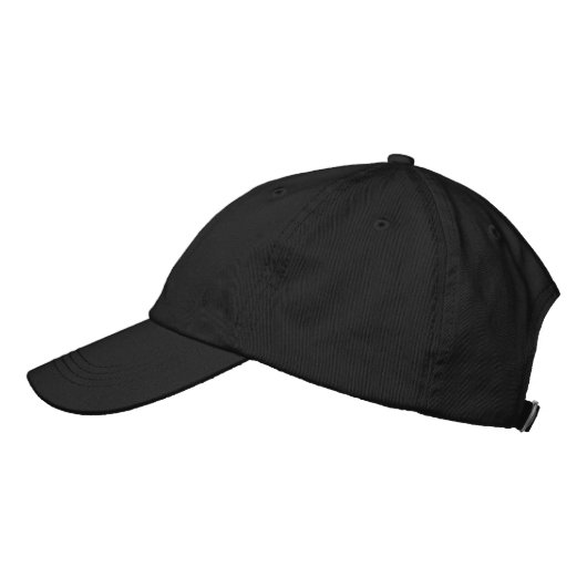 Royal Black Adjustable Cap mit fett "King" Bestickte Baseballkappe (Links)