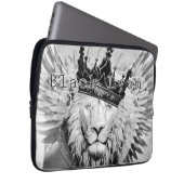Royal black Lyon Laptopschutzhülle (Vorne Rechts)
