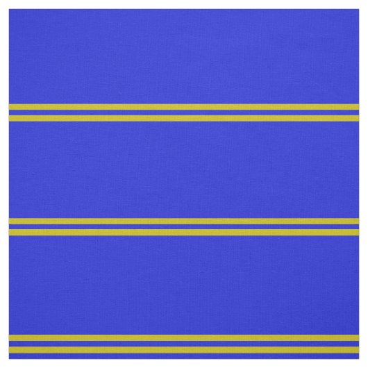 Royal blau, goldgestreiftes Design Stoff (Muster)