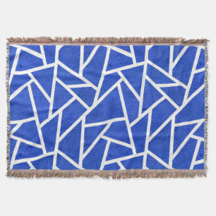Royal-Blau-Weiß-Mosaik Decke