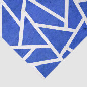 Royal-Blau-Weiß-Mosaik Seidenpapier (Ausschnitt)