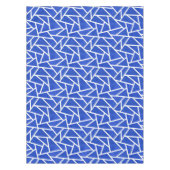 Royal-Blau-Weiß-Mosaik Tischdecke (Vorderseite)