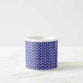 ROYAL BLAUE STRICK Espresso Cup Espressotasse (Vorderseite)