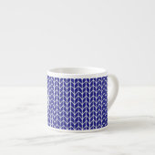 ROYAL BLAUE STRICK Espresso Cup Espressotasse (Vorderseite Rechts)