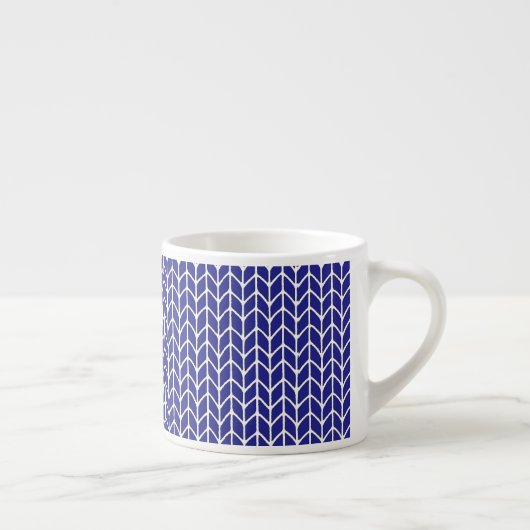 ROYAL BLAUE STRICK Espresso Cup Espressotasse (Rechts)