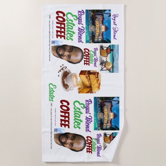 ROYAL BLEND Beach Towel Strandtuch (Vorderseite)