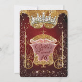 Royal Bling Princess Party Einladungen (Vorderseite)